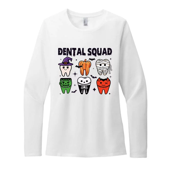 Dental Squad Halloween Cute Spooky Teeth Costume Dentist Womens CVC Long Sleeve Shirt