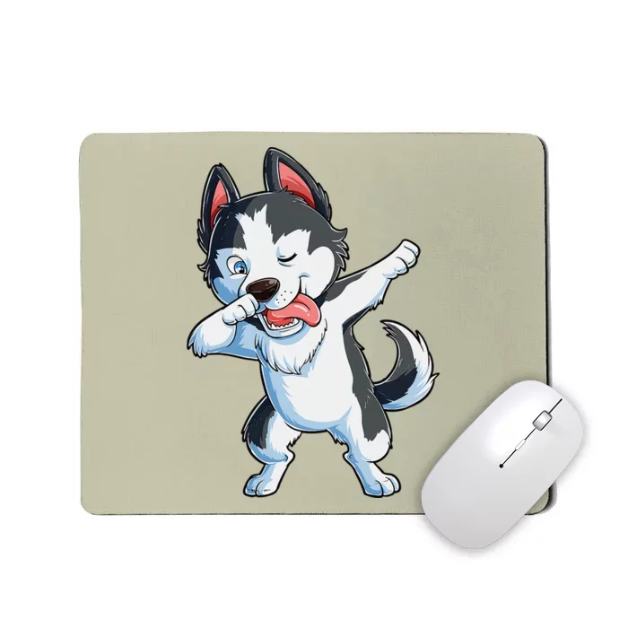 Dabbing Siberian Husky Dog Lover Dab Funny Gifts Mousepad