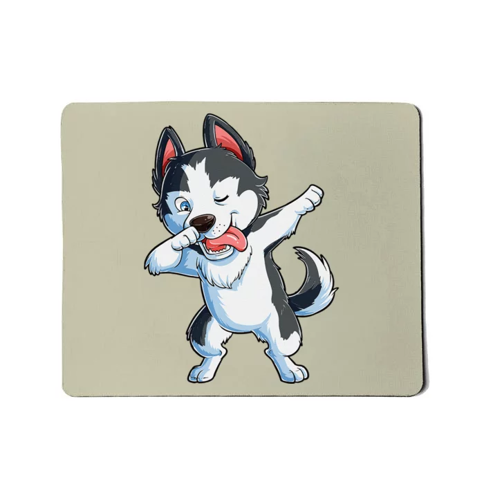 Dabbing Siberian Husky Dog Lover Dab Funny Gifts Mousepad