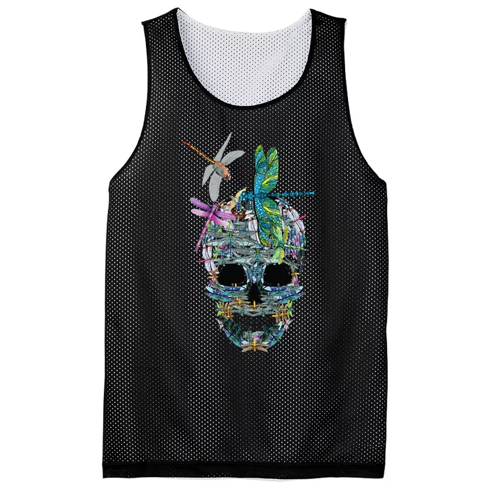 Dragonfly Skull Halloween Costume Fun and Unique Family Outfit Mesh Reversible Basketball Jersey Tank