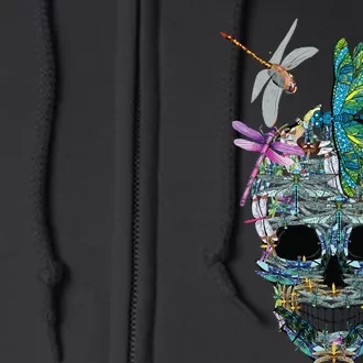 Dragonfly Skull Halloween Costume Fun and Unique Family Outfit Full Zip Hoodie