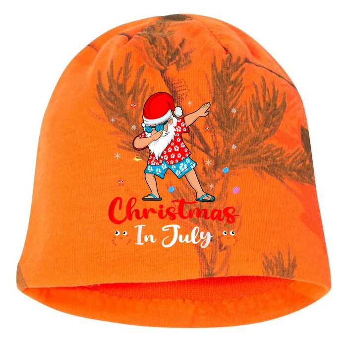 Dabbing Santa Hawaiian Xmas Summer Christmas In July Kati - Camo Knit Beanie