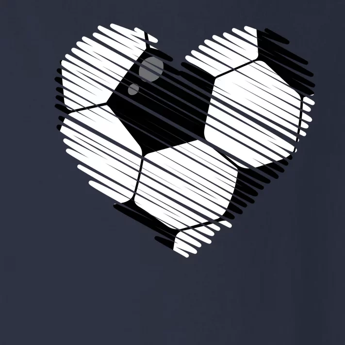 Distressed Soccer Heart Toddler Long Sleeve Shirt