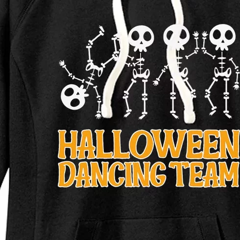 Dancing Skeletons Halloween Dancing Team Women's Fleece Hoodie