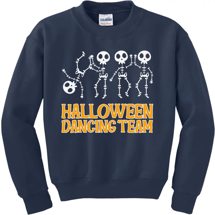 Dancing Skeletons Halloween Dancing Team Kids Sweatshirt