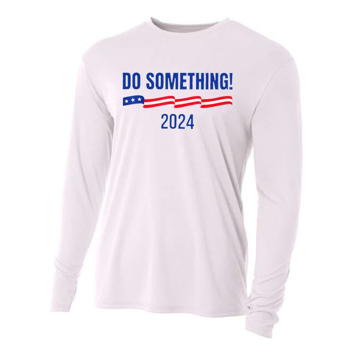 Do Something Harris Waltz Walz 2024 Presidential Election Cooling Performance Long Sleeve Crew