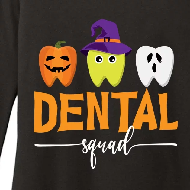 Dental Squad Halloween Pumpkin Ghost Witch Tooth Doctor Meaningful Gift Womens CVC Long Sleeve Shirt