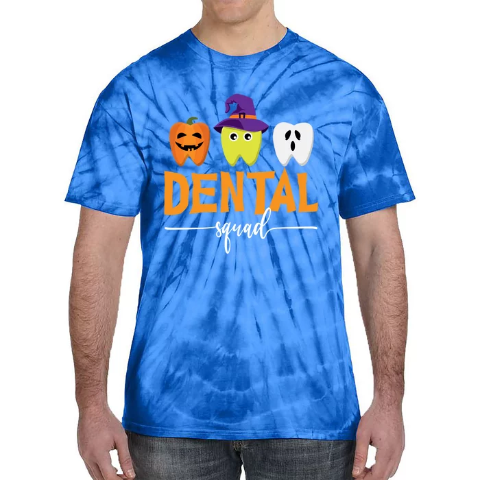 Dental Squad Halloween Pumpkin Ghost Witch Tooth Doctor Meaningful Gift Tie-Dye T-Shirt