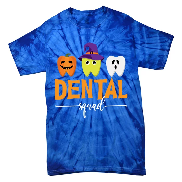 Dental Squad Halloween Pumpkin Ghost Witch Tooth Doctor Meaningful Gift Tie-Dye T-Shirt