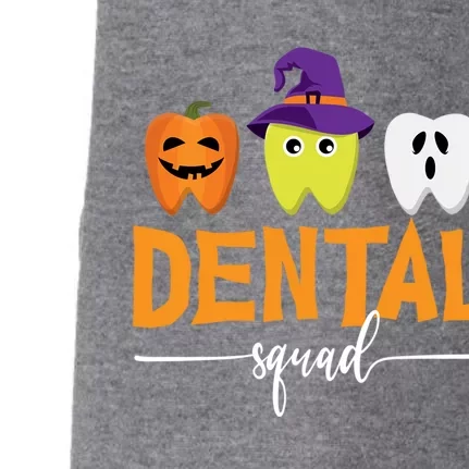 Dental Squad Halloween Pumpkin Ghost Witch Tooth Doctor Meaningful Gift Doggie 3-End Fleece Hoodie