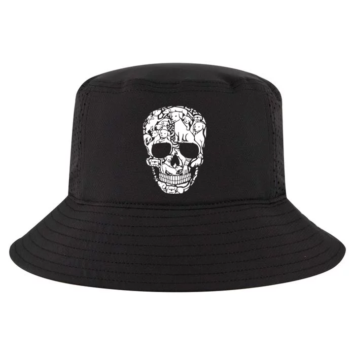 Dog Skeleton Halloween Costume Puppy Skull Cool Comfort Performance Bucket Hat