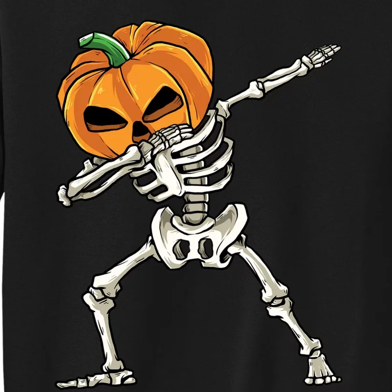 Dabbing Skeleton Halloween 2024 Tall Sweatshirt