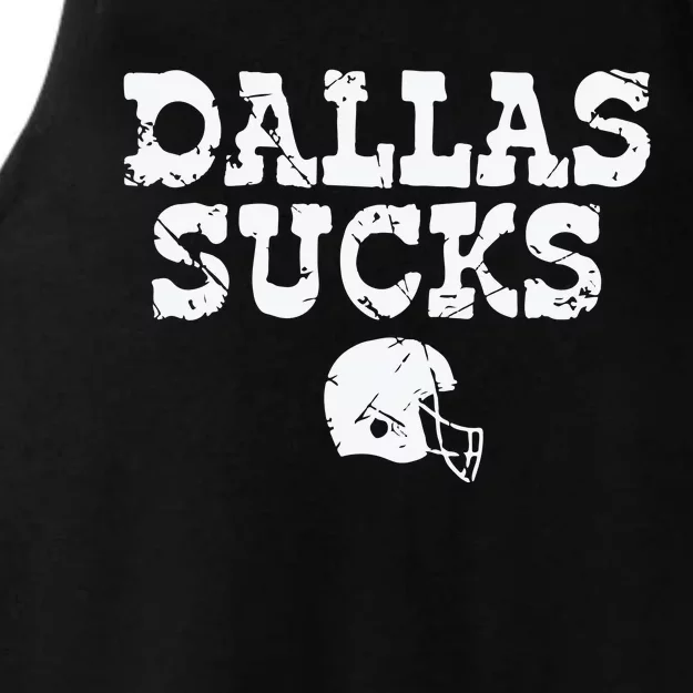 Dallas Sucks Helmet Ladies Tri-Blend Wicking Tank