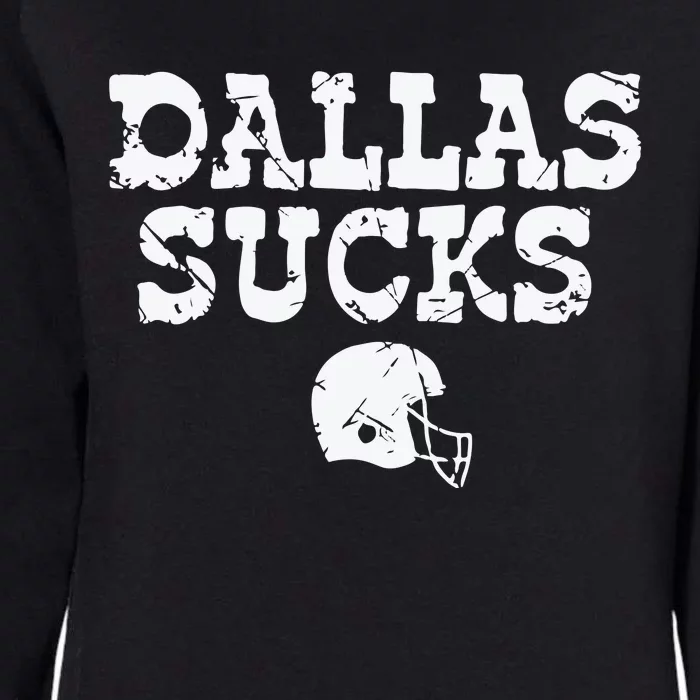 Dallas Sucks Helmet Womens California Wash Sweatshirt