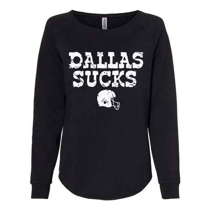 Dallas Sucks Helmet Womens California Wash Sweatshirt