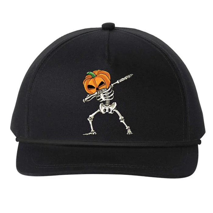 Dabbing Skeleton Halloween 2024 Snapback Five-Panel Rope Hat