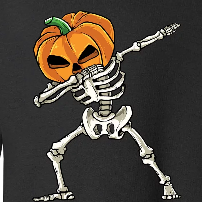 Dabbing Skeleton Halloween 2024 Toddler Sweatshirt