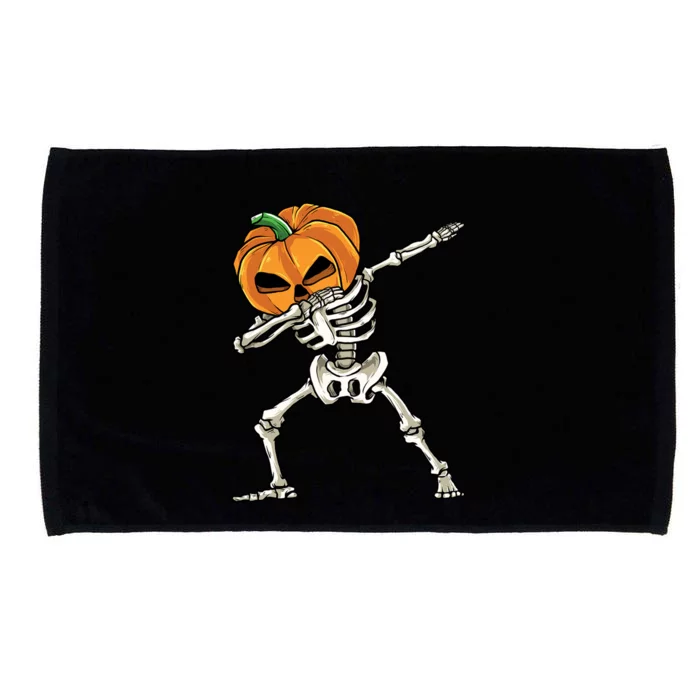 Dabbing Skeleton Halloween 2024 Microfiber Hand Towel