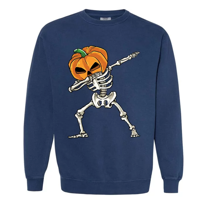 Dabbing Skeleton Halloween 2024 Garment-Dyed Sweatshirt