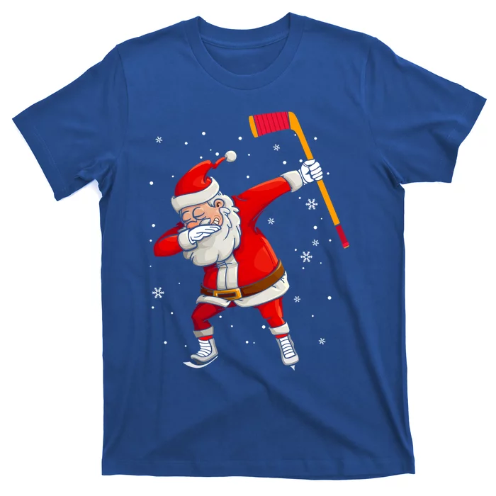 Dabbing Santa Hockey Funny Dab Claus Christmas Sports Lover Great Gift T-Shirt