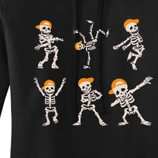 Dancing Skeleton Halloween Women's Pullover Hoodie