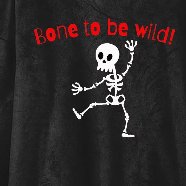 Dancing Skeleton Halloween Funny Bone Wild Hooded Wearable Blanket