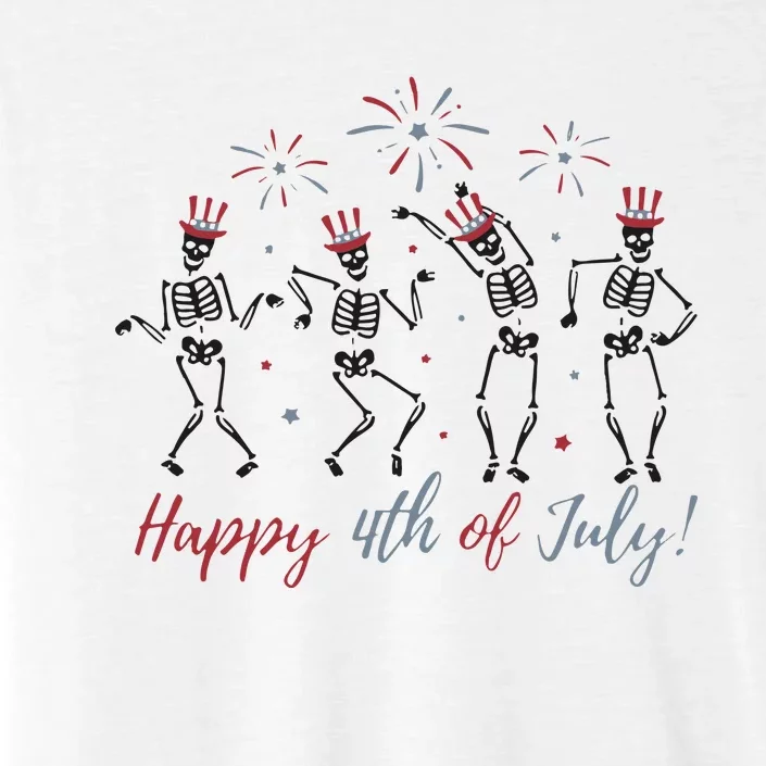 Dancing Skeleton Happy 4th Of July ChromaSoft Performance T-Shirt