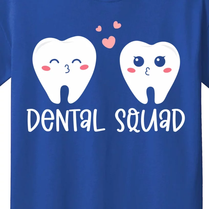 Dental Squad Happy Valentines Day Dental Life Cute Teeth Gift Kids T-Shirt