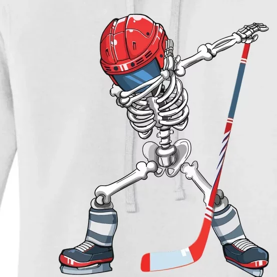 Dabbing Skeleton Hockey Halloween Costume Gift Boy Women's Pullover Hoodie