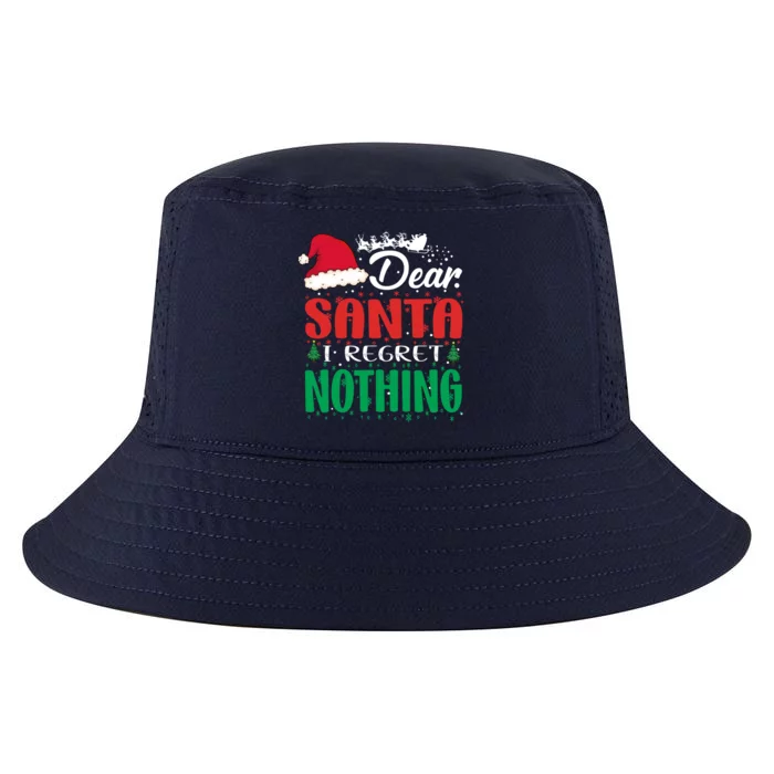 Dear Santa I Regret Nothing For Christmas Holiday Cute Gift Cool Comfort Performance Bucket Hat