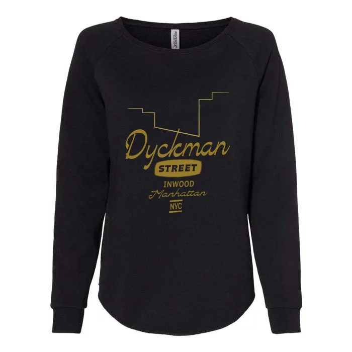 Dyckman Street Inwood Manhattan Womens California Wash Sweatshirt