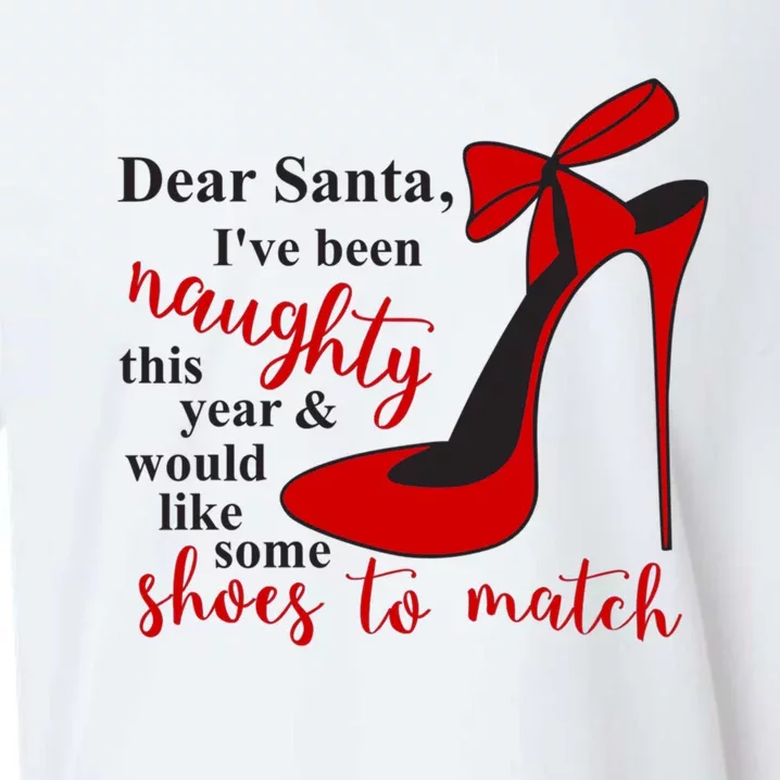 Dear Santa Ive Been Naughty This Year Design Gift Sueded Cloud Jersey T-Shirt