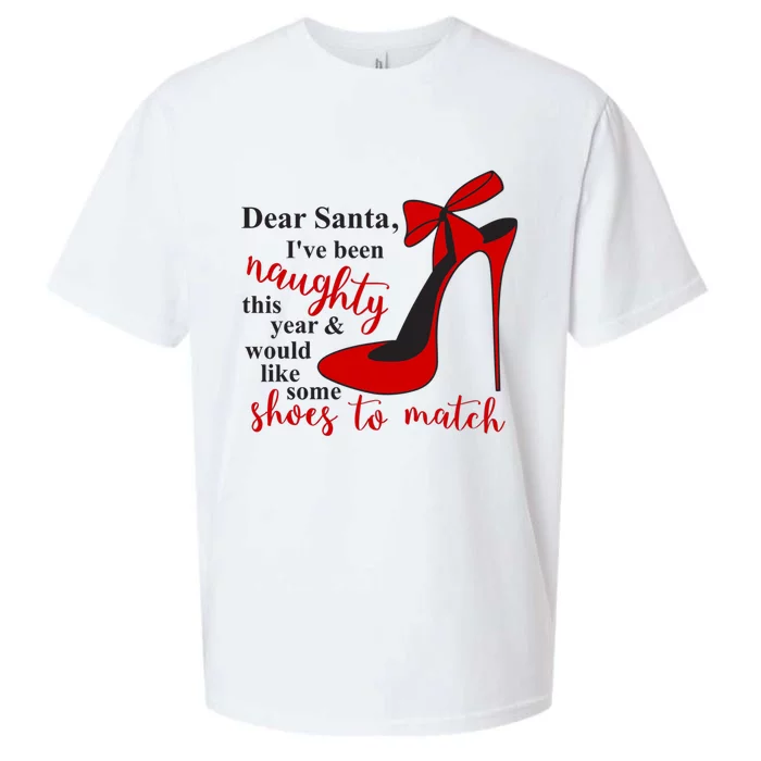 Dear Santa Ive Been Naughty This Year Design Gift Sueded Cloud Jersey T-Shirt