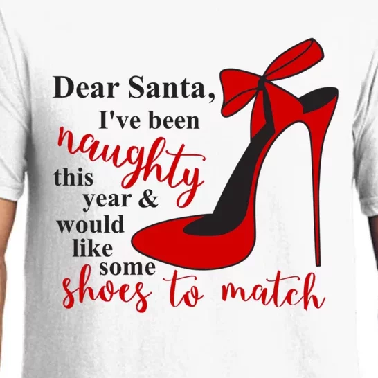 Dear Santa Ive Been Naughty This Year Design Gift Pajama Set