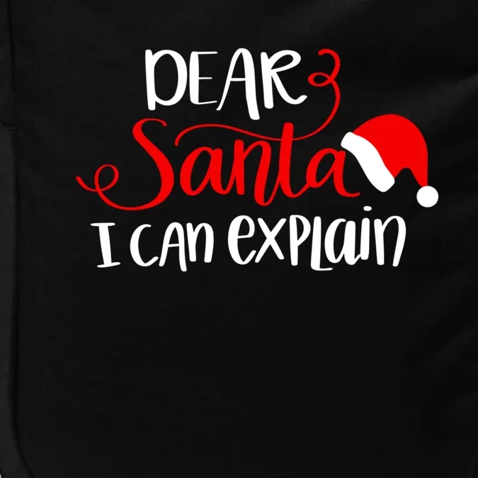 Dear Santa I Can Explain Christmas Xmas Gift Impact Tech Backpack