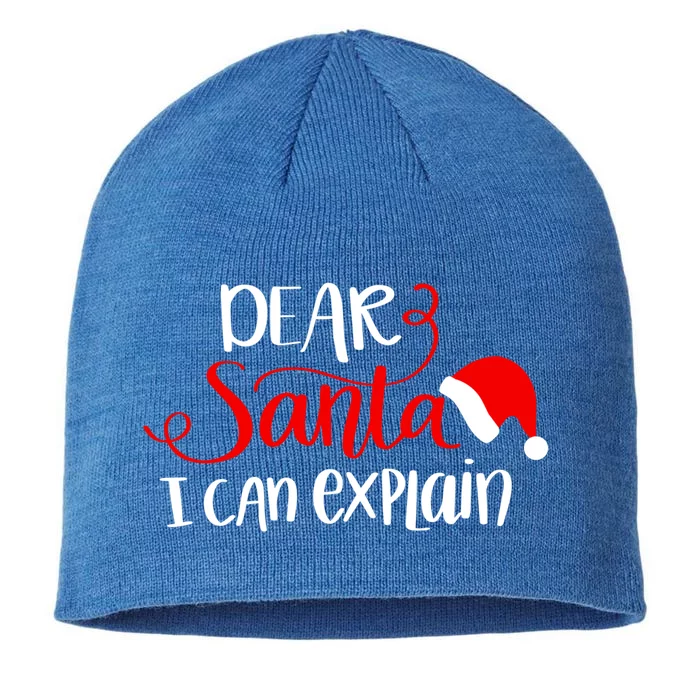 Dear Santa I Can Explain Christmas Xmas Gift 8 1/2in Sustainable Knit Beanie