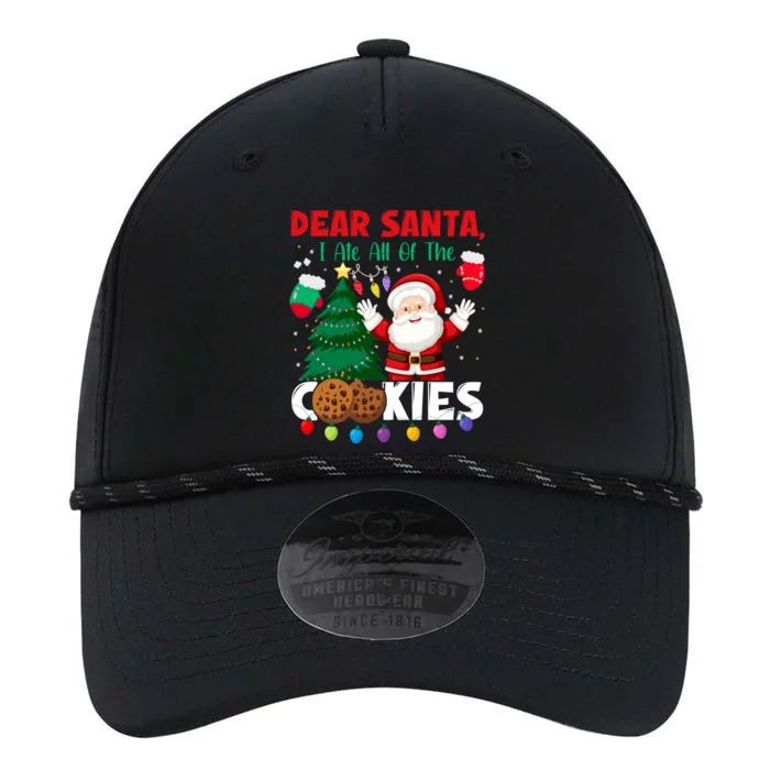 Dear Santa I Ate All Of The Christmas Cookies Baking Crew Gift Performance The Dyno Cap