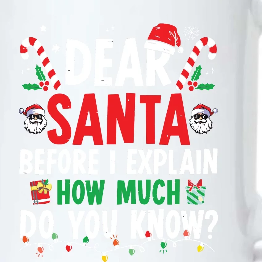 Dear Santa I Can Explain Funny Christmas Black Color Changing Mug