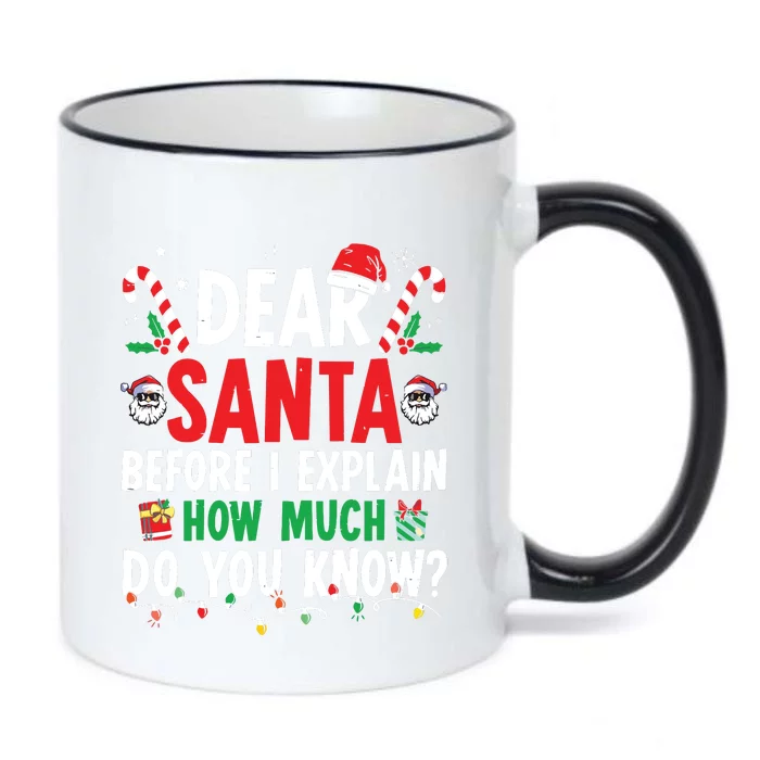 Dear Santa I Can Explain Funny Christmas Black Color Changing Mug