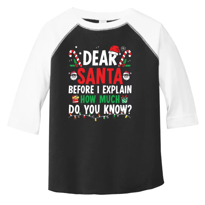 Dear Santa I Can Explain Funny Christmas Toddler Fine Jersey T-Shirt