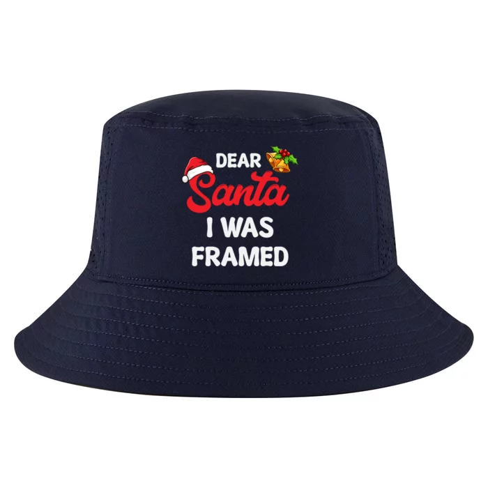 Dear Santa I Was Framed Gift Cool Comfort Performance Bucket Hat