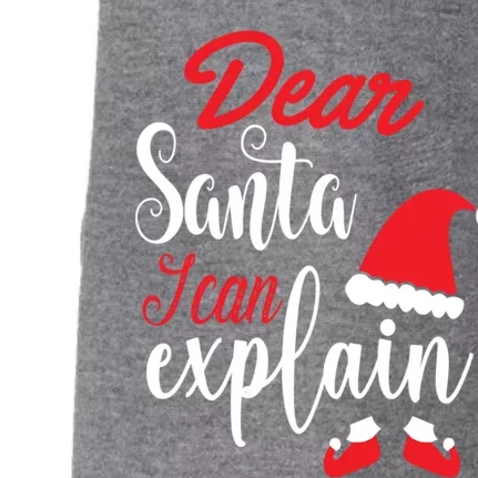 Dear Santa I Can Explain Christmas Great Gift Doggie 3-End Fleece Hoodie