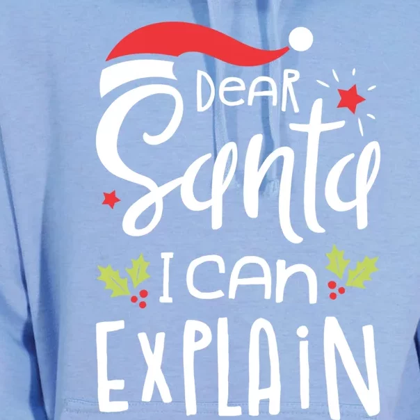 Dear Santa I Can Explain Christmas Boys Girls Xmas Gift Unisex Surf Hoodie