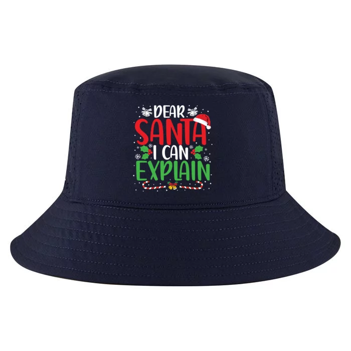 Dear Santa I Can Explain Funny Christmas Joke Santa Claus Gift Cool Comfort Performance Bucket Hat