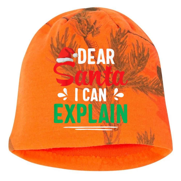 Dear Santa I Can Explain Shirt Funny Christmas Gifts Kati - Camo Knit Beanie