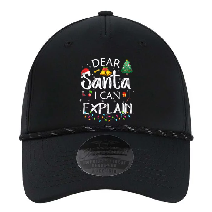 Dear Santa I Can Explain Funny Christmas Joke Santa Claus Performance The Dyno Cap