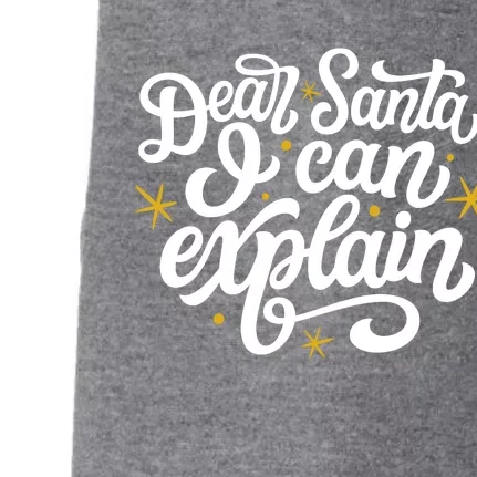 Dear Santa I Can Explain Christmas Holiday Funny Doggie 3-End Fleece Hoodie