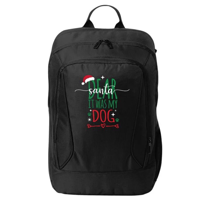 Dear Santa It Was My Dog Funny Christmas City Backpack