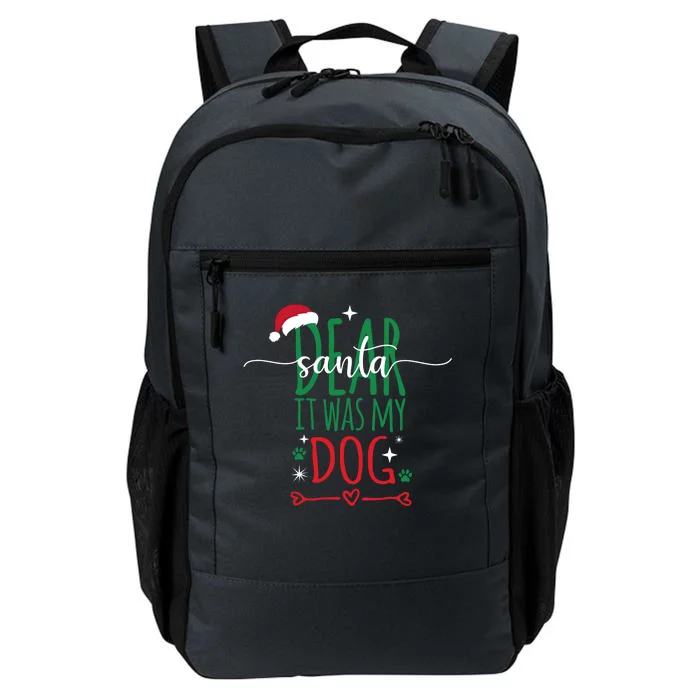 Dear Santa It Was My Dog Funny Christmas Daily Commute Backpack