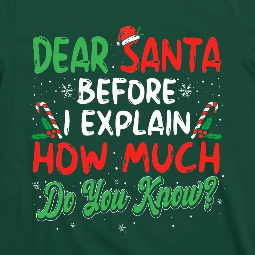 Dear Santa I Can Explain Funny Christmas T-Shirt